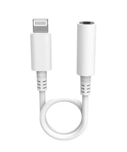 Alternative view of iPhone Lightning to AUX Female Adapter – Small Connector