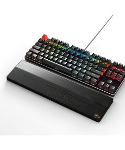 Alternative view of Glorious Wooden Wrist Rest - TENKEYLESS (TKL) - Onyx/Black - Ergonomic Palm Rest for Mechanical Keyboards | 14x4 inches/19mm Thick (GV-87-DARK)