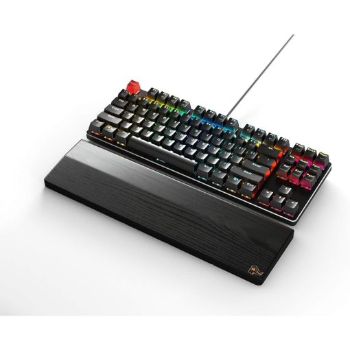 Glorious Wooden Wrist Rest - TENKEYLESS (TKL) - Onyx/Black - Ergonomic Palm Rest for Mechanical Keyboards | 14x4 inches/19mm Thick (GV-87-DARK) - Image 2