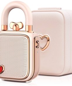 Alternative view of Divoom Lovelock Portable Bluetooth Speaker - 32mm Speaker Size, 5W Full-Range Driver, Bluetooth 5.0 Connectivity, Hands-Free Calling, 700 mAh Battery Capacity, Pink | 90100058212