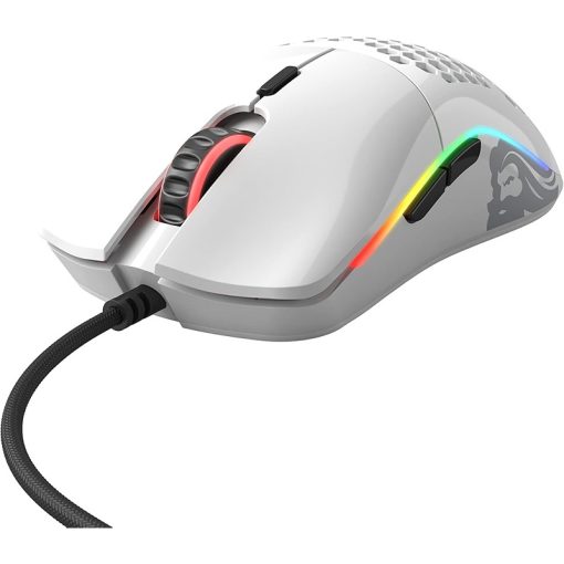 Glorious Model O Wired RGB Gaming Mouse - Glossy White - Image 2