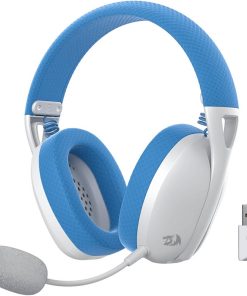 Alternative view of Redragon IRE PRO H848 Wireless Gaming Headset, Lightweight, 7.1 Surround Sound, 40MM Drivers, Detachable Microphone, Multi-Platform for PC, PS5/4/3, Switch, Mobile – Blue