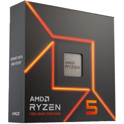 AMD Ryzen 5 7600X 6-Core Processor Installed in Gaming PC Build