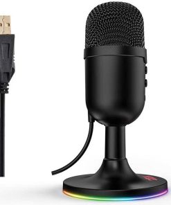 Alternative view of Redragon GM303 Pulsar Streaming Microphone – Sleek Black Design, Professional Sound Quality for Streamers and Content Creators