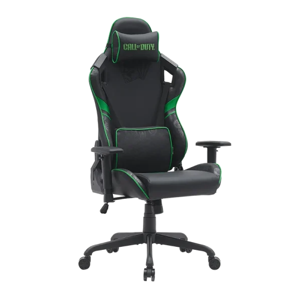 GAMEON Call of Duty (COD) Gaming Chair with 4D Adjustable Armrests & Metal Base, Green/Black – Ergonomic Comfort for Gamers – Model CODGB02 - Image 2