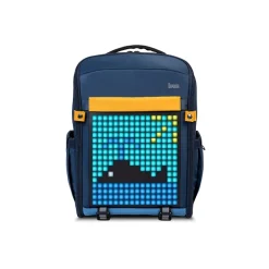 Alternative view of Divoom Pixel Backpack Small - Blue, 90100058191 | Customizable LED Display, Waterproof, Multiple Pockets, Soft Rubber Grip Handle