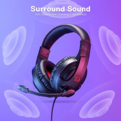 Alternative view of Redragon Cronus H211 RGB Wired Gaming Headset – 7.1 Surround Sound, Memory Foam Ear Pads, Lightweight Over-Ear with Mic, Multi-Platform Compatible for PC, Xbox Series, NS – Black