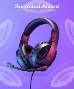 Alternative view of Redragon Cronus H211 RGB Wired Gaming Headset – 7.1 Surround Sound, Memory Foam Ear Pads, Lightweight Over-Ear with Mic, Multi-Platform Compatible for PC, Xbox Series, NS – Black