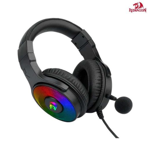 Redragon Pandora 2 H350 RGB Gaming Headset – High Definition Audio, Powerful Bass, Removable Microphone, Large Earpads, Compatible with PC, PS4, Xbox One, NS – Black - Image 2