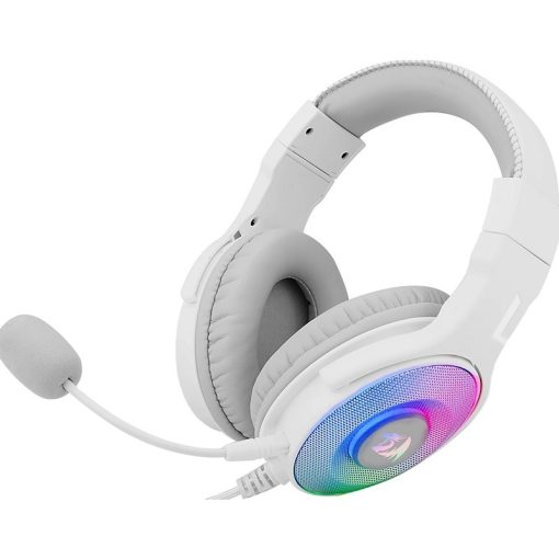 Redragon Pandora 2 H350W RGB White Gaming Headphones – High Definition Audio, Powerful Bass, Removable Microphone, Large Earpads, Compatible with PC, PS4, Xbox One, NS - Image 2