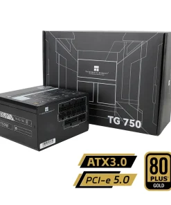 Alternative view of Thermalright 750W Gold Modular Power Supply TR-TG750 with ATX 3.0 Standards, PCI 5.0 Support, 12-Pin GPU Connector, 80Plus Gold Certification, and 120mm Cooling Fan for Enhanced Performance