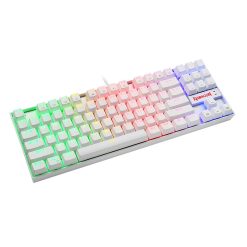 Alternative view of Redragon K552W-RGB 60% Mechanical Gaming Keyboard – Compact 87-Key, USB Wired, Cherry MX Blue Equivalent Switches, White RGB Backlit for Windows PC Gamers