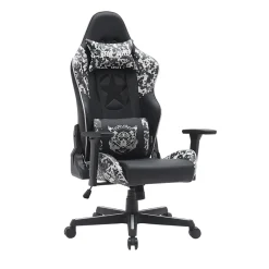 Alternative view of GAMEON Call of Duty (COD) Gaming Chair with 4D Adjustable Armrests & Metal Base, Grey/Black – Ergonomic Design for Ultimate Comfort – Model CODGB01