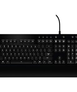 Alternative view of Logitech G213 Prodigy Gaming Keyboard – Vibrant RGB Lightsync Backlighting, Spill-Resistant Design, Customizable Key Layout, Dedicated Media Controls, QWERTY US International Layout, Black