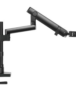 Alternative view of Twisted Minds Single Monitor Aluminum Slim Pole Mounted Spring Assisted Arm – Detachable VESA Plate Design, Smooth Arm Insertion (Model TM-20-C06P)