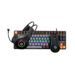 Alternative view of GAMEON VIPER XI All-In-One Gaming Bundle – Mechanical Keyboard, Headset, Mouse & Mousepad with RGB Lighting Effects, 3600 DPI, Immersive Sound, Ergonomic Design (Model GO-VIPER-XI)