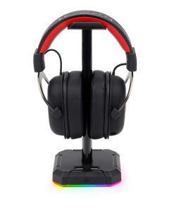 Alternative view of Redragon Scepter PRO HA300 Tabletop Headphone Stand with 10 RGB Lighting Modes and 4 USB Ports
