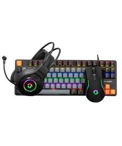Alternative view of GAMEON VIPER XI All-In-One Gaming Bundle – Mechanical Keyboard, Headset, Mouse & Mousepad with RGB Lighting Effects, 3600 DPI, Immersive Sound, Ergonomic Design (Model GO-VIPER-XI)