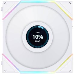 Lian Li UNI Fan TL LCD 120 White Single Fan with Custom LCD Display and ARGB Effects in Bahrain