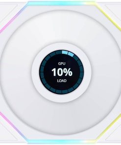 Alternative view of Lian Li UNI Fan TL LCD 120 – White Single Fan, 1 PC Pack (Model 12TLLCD1W)
