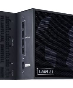 Alternative view of Lian Li EDGE 1000W Fully Modular Low-Noise Power Supply Unit – ATX 3.1 & PCIe 5.1 Compliant, L-Shaped Design, 80-PLUS Gold Efficiency, Built-in USB Expansion Hub, Black