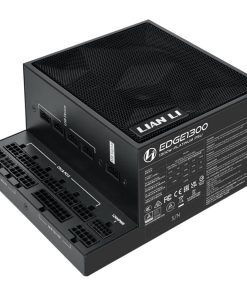 Alternative view of Lian Li EDGE 1300W Fully Modular Low-Noise Power Supply Unit – ATX 3.1 & PCIe 5.1 Compliant, L-Shaped Design, 80-PLUS Platinum Efficiency, Built-in USB Expansion Hub, Black