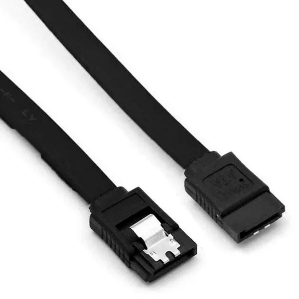 SATA Cable (6 Gbit/s) – Straight Data Cable with Locking Latch for HDD, SSD, CD, and DVD Drives - Image 3