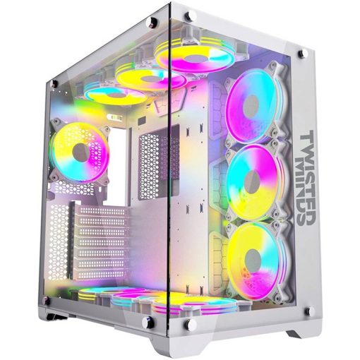 Twisted Minds Bullet-07 ATX White PC Case Interior