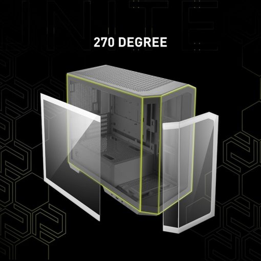 MSI MAG PANO M100R PZ White Gaming Case with Tempered Glass Panel