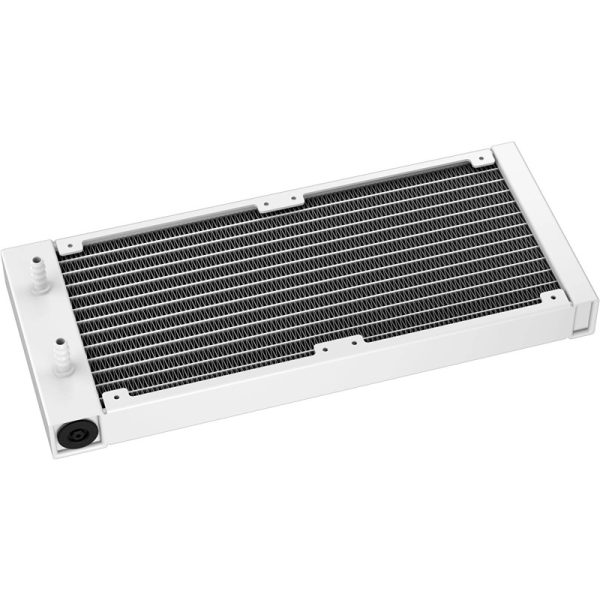 DeepCool LD240 Optimized 240mm Liquid CPU Cooler – Multiline LED Digital Display, Real-Time CPU Status, 2x 120mm FD12 ARGB Fans, 2400 RPM Fan Speed, 72.04 CFM Airflow, White (Model R-LD240-WHDMMN-G-1) - Image 3
