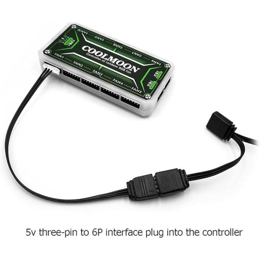 Fan Adapter Cable – 4Pin to 5V ARGB 3Pin Converter Cord - Image 3