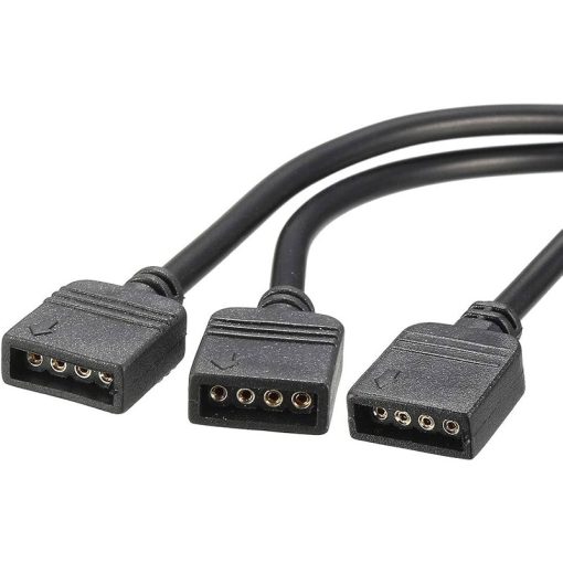 12V 4-Pin RGB Splitter Cable - LED Strip Connector, 1 to 4 Extension Cable for 5050 LED Tape Light and Computer Fan Motherboard (5-12V) - Image 3
