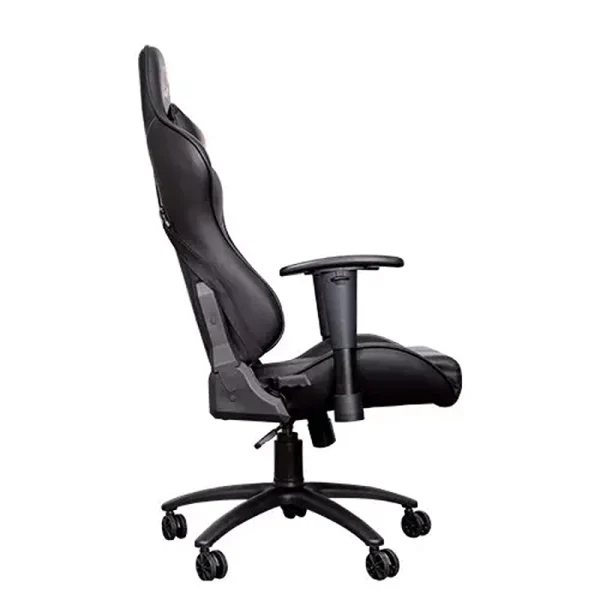 Xigmatek Chicane Gaming Chair – Matte Black, 2D Armrests, Butterfly Mechanism, Class 4 Gas Lift, 65mm Casters, Headrest & Lumbar Pillow (Model EN42432) - Image 3