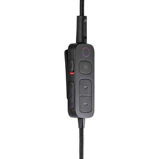 Cooler Master MH752 Wired Gaming Headset – 7.1 Virtual Surround Sound, Detachable Boom Mic, USB Control Box, 40mm Neodymium Driver, PU Leather and Foam Cushion, Omni-Directional Microphone, Black | MH752 - Image 3