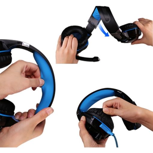 KOTION EACH G2000 Gaming Headphone Headset with Over-ear Headband and Mic for PC & Multiple Devices - Image 3