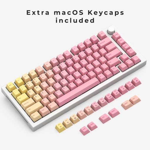 Glorious Forge PBT Keycaps - Premium Pink Grapefruit Gradient, Super-Durable, Customizable Keycap Set for Mechanical Keyboards GLO-KC-GPBT-PG - Image 3