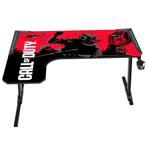 RGB Gaming Desk with Wireless Charger and USB Hub