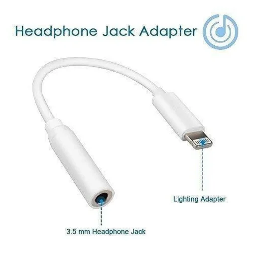iPhone Lightning to AUX Female Adapter – Small Connector - Image 3