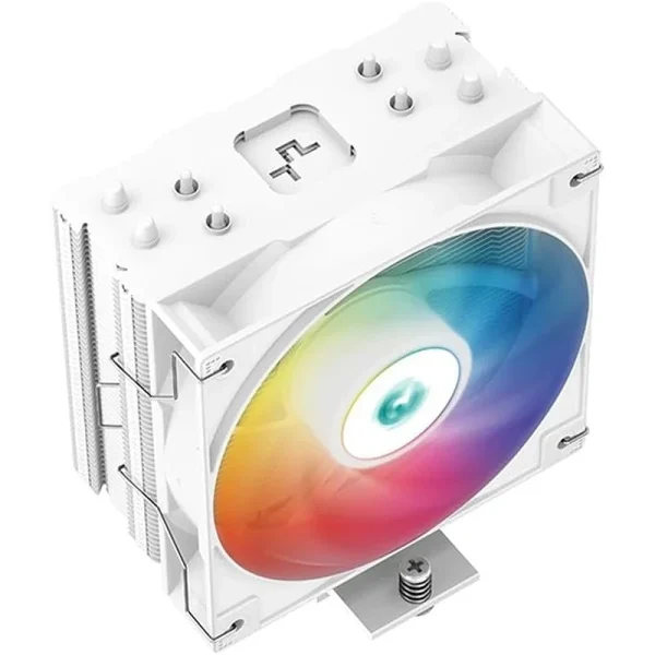 DeepCool AG400 WH ARGB Single Tower 120mm CPU Cooler – 4 Heat Pipes, 500-2000 RPM High Efficiency Fans, 75.89 CFM Airflow, Hydro Bearing, LGA1700/1200/1151/AM4/AM5, White - Image 3