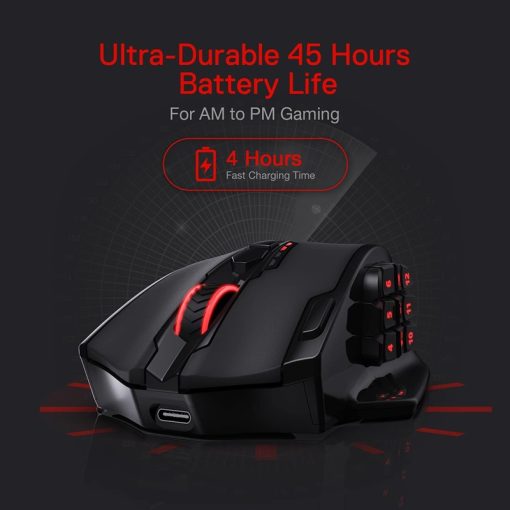 Redragon M913 Impact Elite showing 20 programmable buttons
