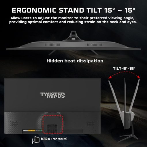 Twisted Minds 24 Inch IPS Monitor with 1ms Response Time