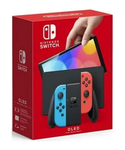 Alternative view of Nintendo Switch OLED – 7-Inch OLED Screen, Adjustable Stand, Enhanced Audio, 64 GB Storage, Joy-Con Controllers