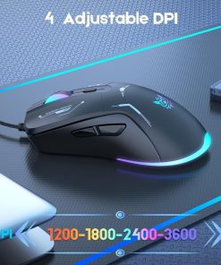 Onikuma CW917 Wired Gaming Mouse with 6 programmable buttons