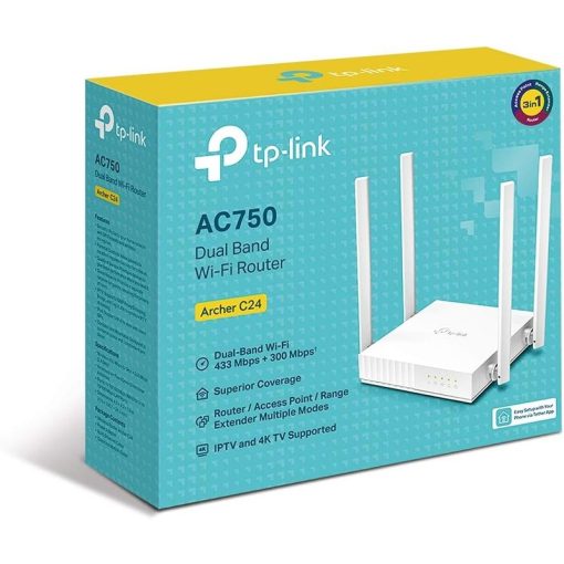 TP-Link Archer C24 AC750 Dual-Band Wi-Fi 5 Router – Parental Controls, 3-in-1 Modes - Image 2