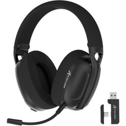 ATTACK SHARK L80 Wireless Gaming Headset, 50H Battery, Noise-Canceling Mic, 2.4GHz USB & Bluetooth 5.2 – Black