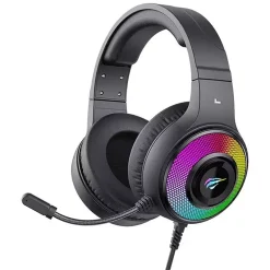 Havit H2042D Wired RGB Gaming Headphones – Black