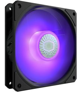 Cooler Master SickleFlow 120mm V2 RGB PWM Fan, Square Frame, 4-Pin Addressable LEDs, Air Balance Blades, Sealed Bearing – Black