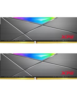 ADATA XPG SPECTRIX D50 RGB 16GB (8X2) DDR4 3200MHz U-DIMM Desktop Memory – Silver Edition with Dazzling RGB and High-Performance Speed