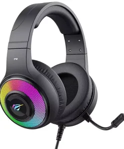 Alternative view of Havit H2042D Wired RGB Gaming Headphones – Black