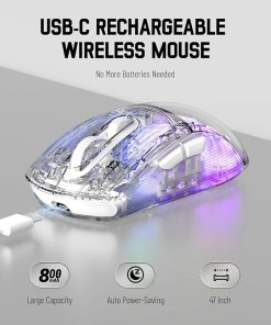 Attack Shark X2 White Wireless Gaming Mice